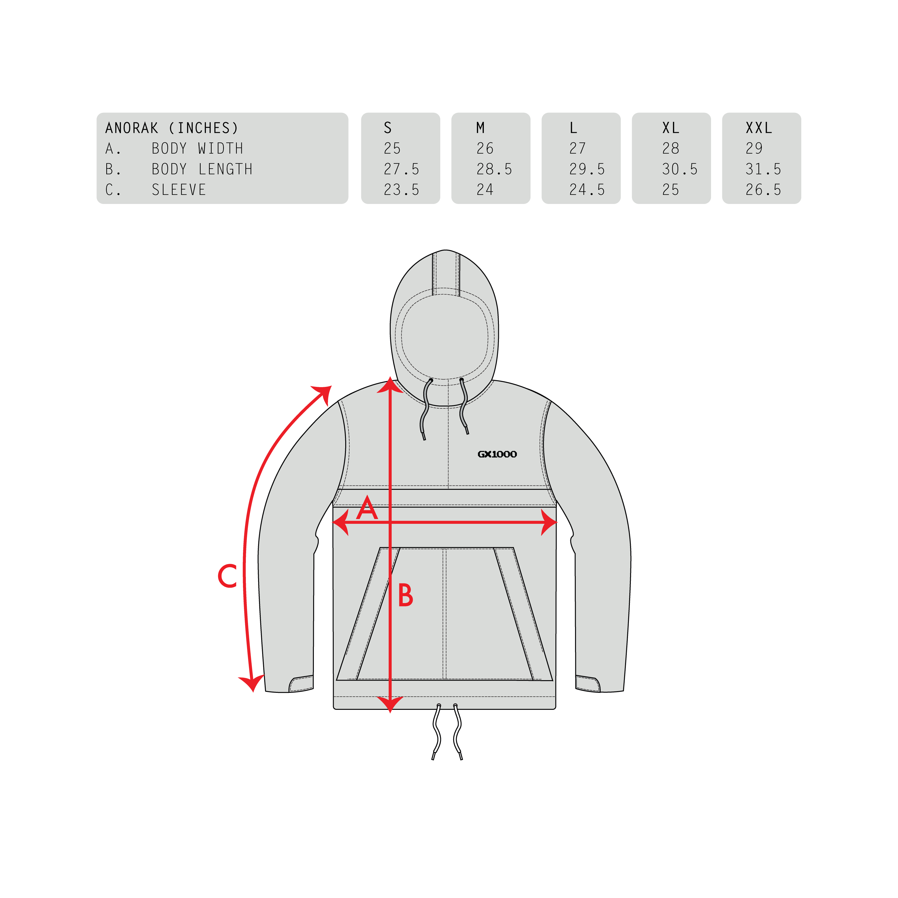 ジャケット・アウター GNU LOGO ANORAK JACKET XXL GLAY Sites-Gant-US-Site
