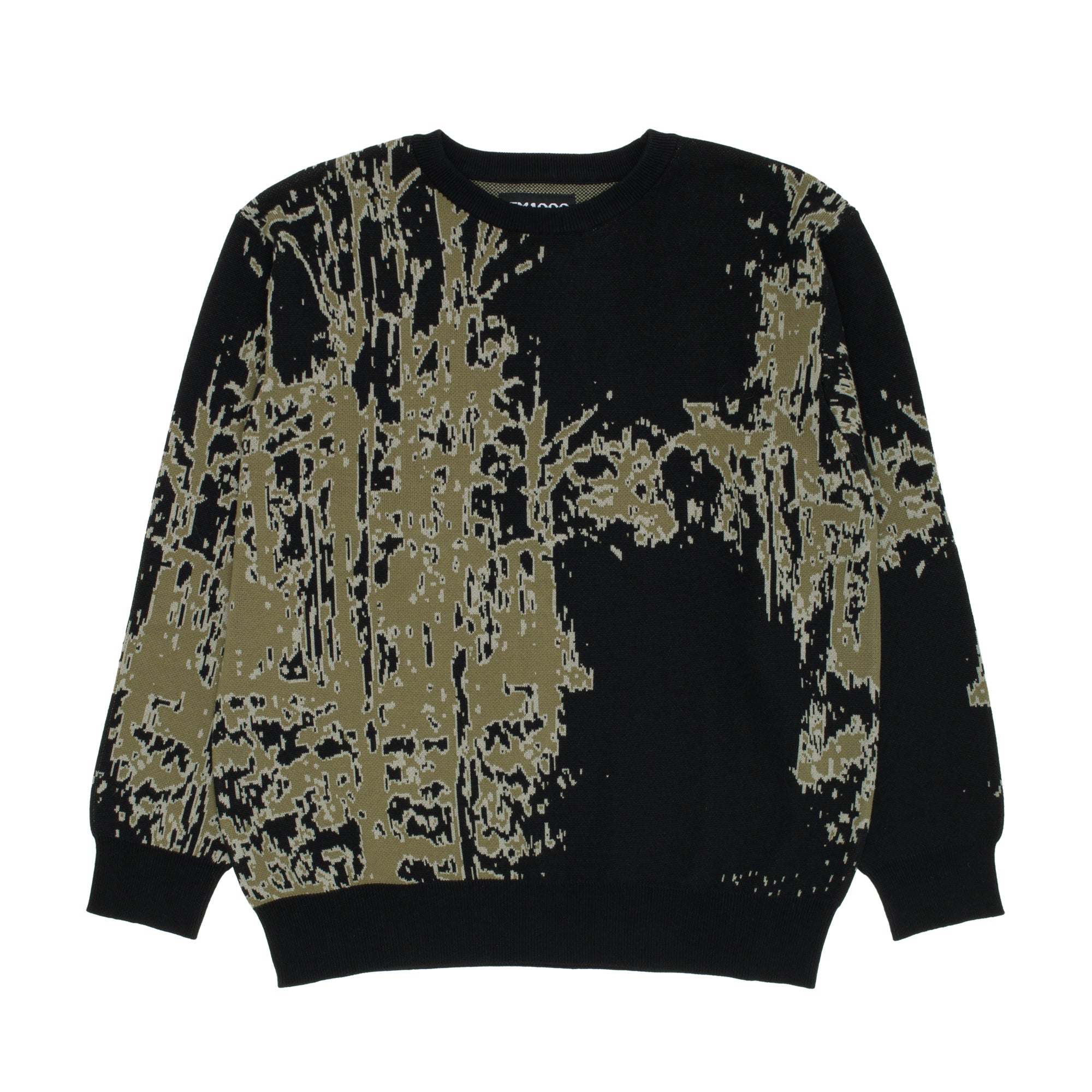 Forrest Jacquard Knit Sweater [Black] – GX1000