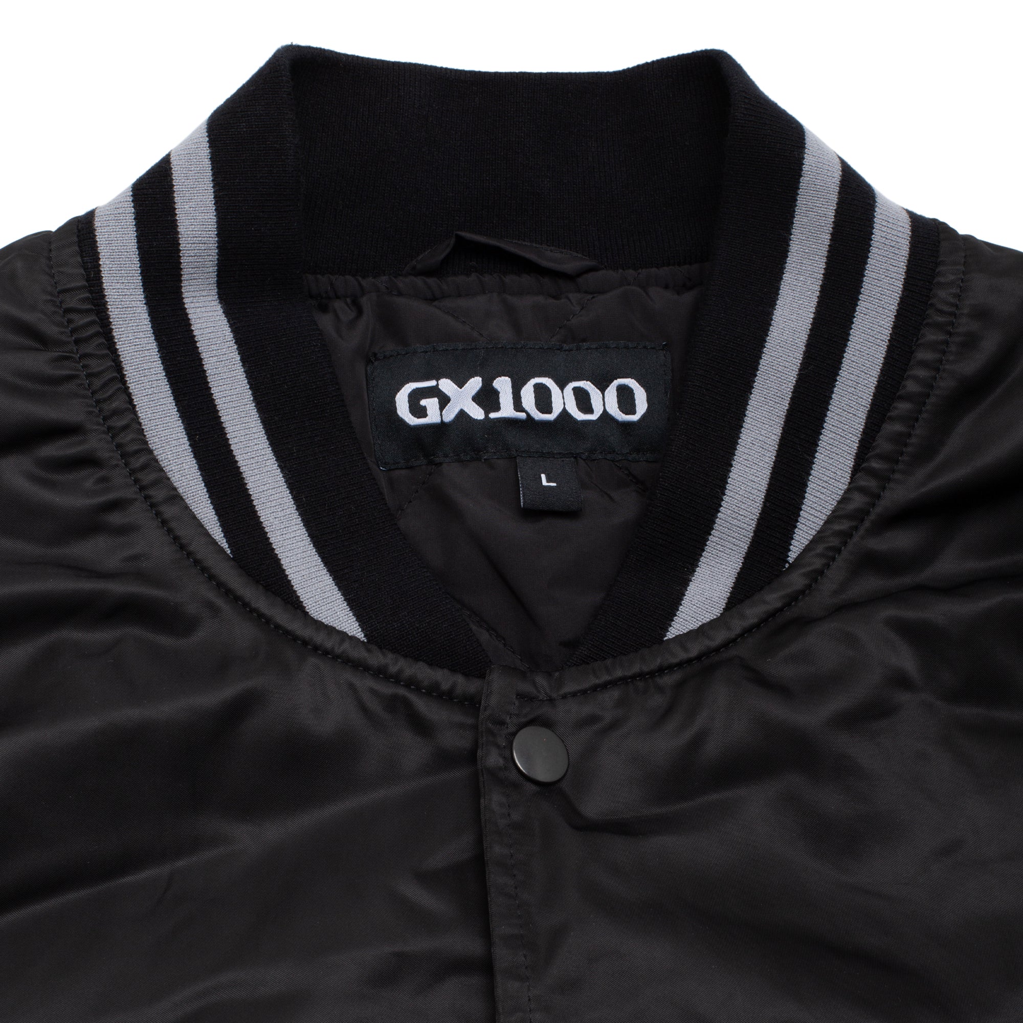 Satin Bomber Jacket [Black] – GX1000