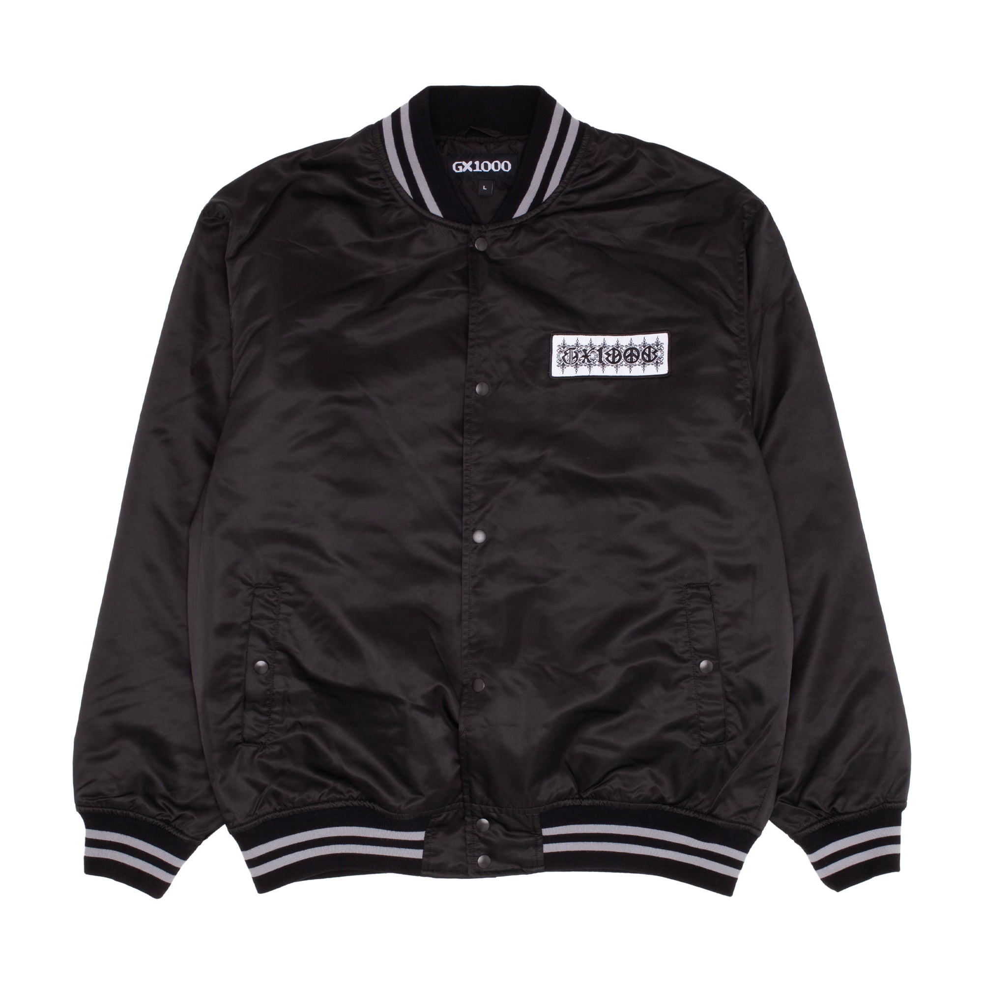 Satin Bomber Jacket [Black] – GX1000