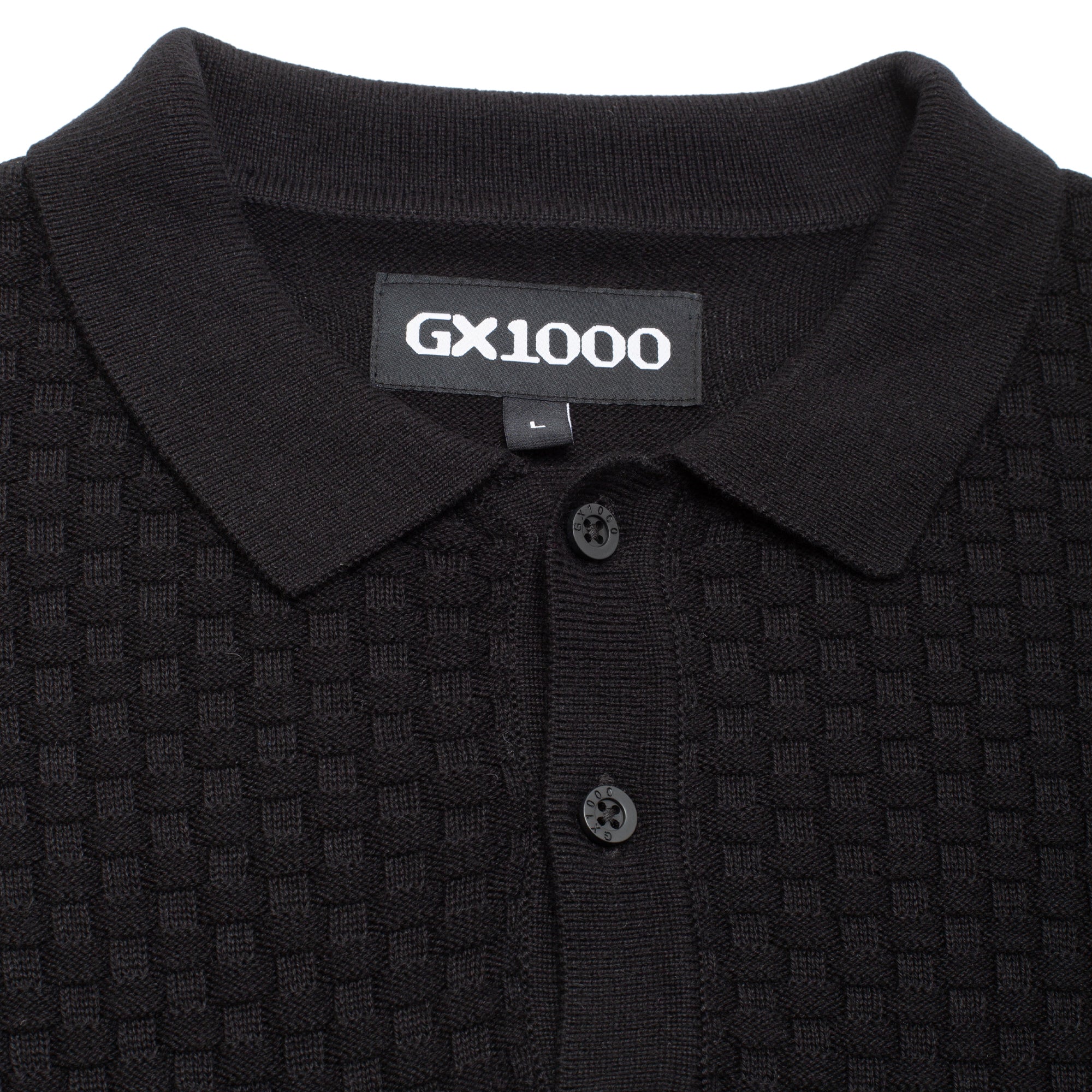 Polo Knit Shirt [Black] – GX1000