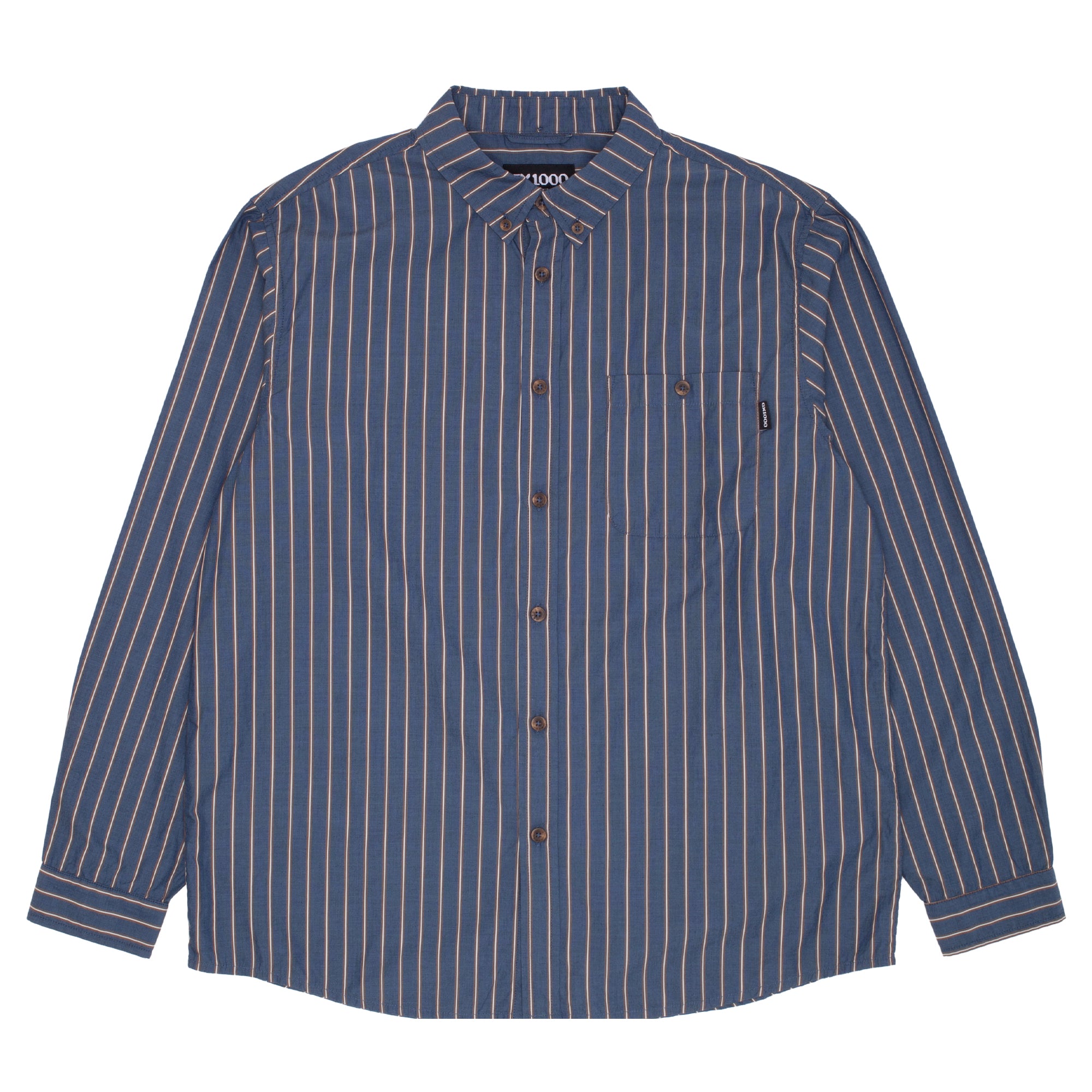 Long Sleeve Button Down [Navy Striped] – GX1000