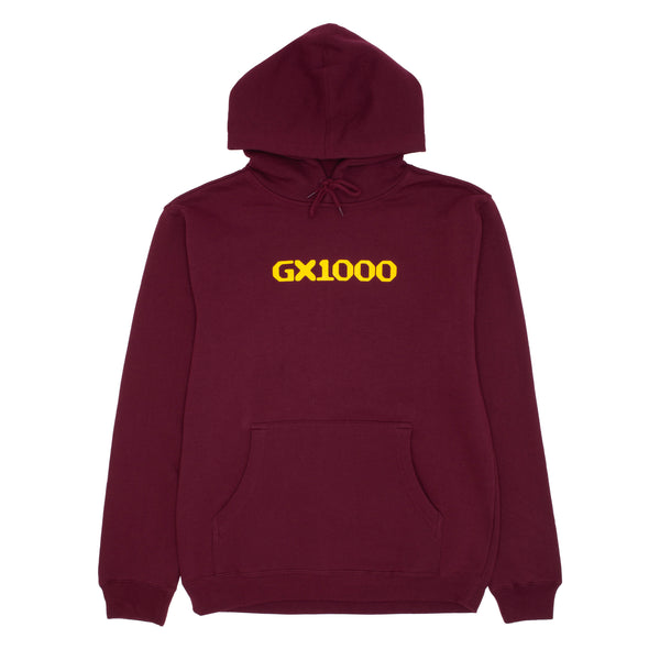 OG Logo Hoodie [Burgundy W/ Yellow Font]