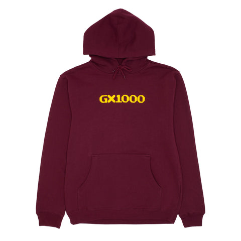OG Logo Hoodie [Burgundy W/ Yellow Font]