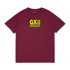 PSP Tee [Burgundy W/ Yellow Font]