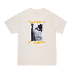 Bomb Hills Not Countries Tee [Off White w/ Yellow Font]