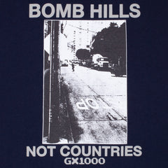 Bomb Hills Not Countries Hoodie [Navy w/ Grey Font]