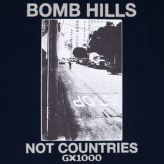 Bomb Hills Not Countries Tee [Navy w/ Grey Font]