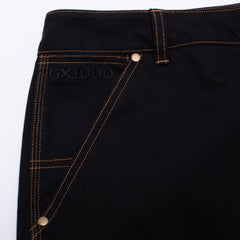 Carpenter Pant  [Black W/ Gold Stitching]