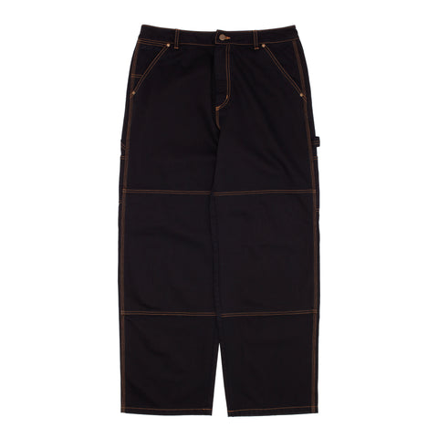 Carpenter Pant  [Black W/ Gold Stitching]