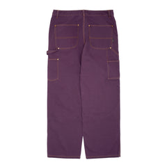Carpenter Pant  [Plum W/ Gold Stitching]