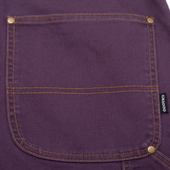 Carpenter Pant  [Plum W/ Gold Stitching]