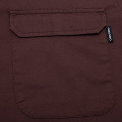 Big Pocket Short Sleeve Button Down [Brown]