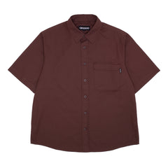 Big Pocket Short Sleeve Button Down [Brown]