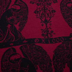 Jacquard Knit Angel Sweater [Black / Maroon]