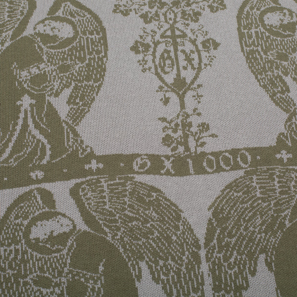 Jacquard Knit Angel Sweater [Grey w / Green] – GX1000