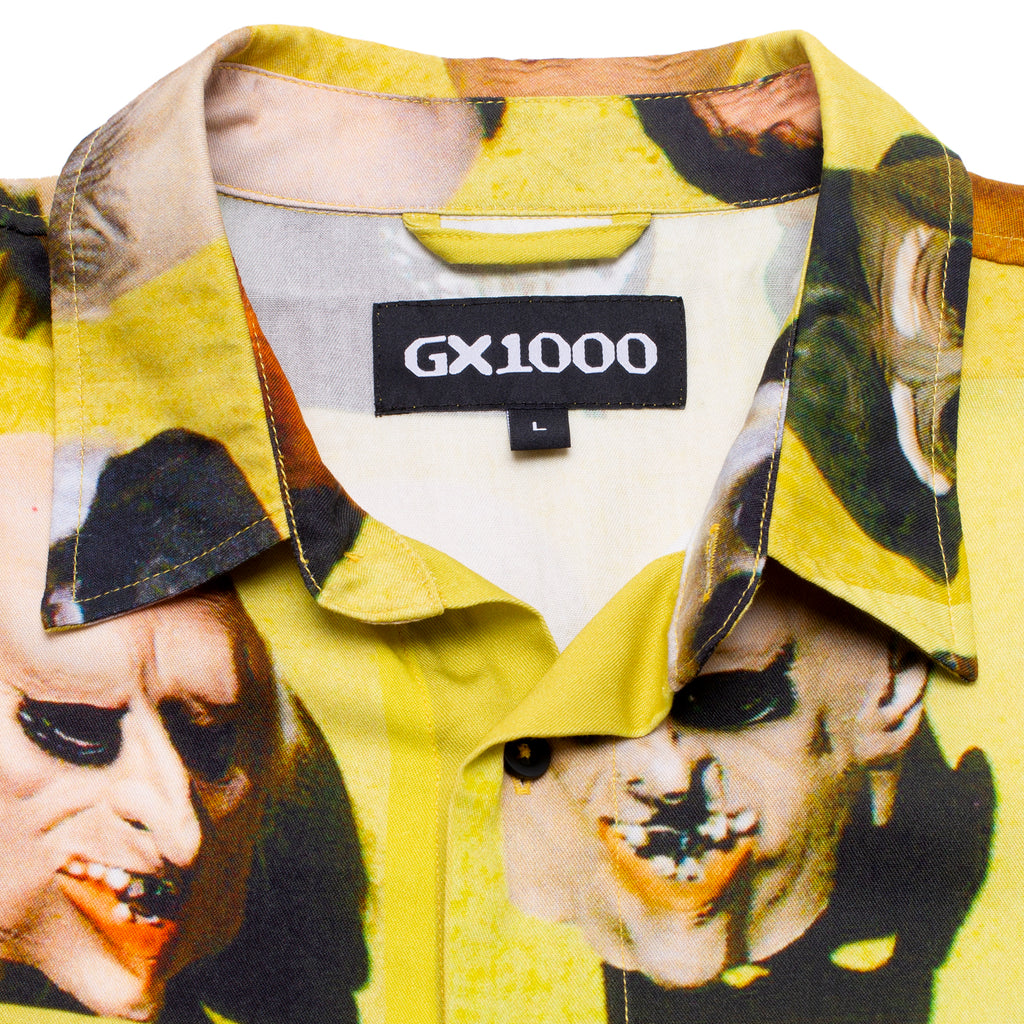 Rayon Mask Button Up [Yellow] – GX1000