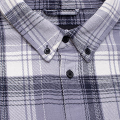 Flannel Long Sleeve Button Down [Grey]