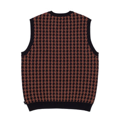 Jacquard Knit Vest [Brown]