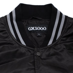 Satin Bomber Jacket [Black]