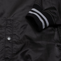 Satin Bomber Jacket [Black]