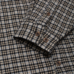 Long Sleeve Hounds Tooth Button Down [Beige]