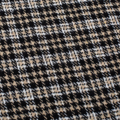 Long Sleeve Hounds Tooth Button Down [Beige]