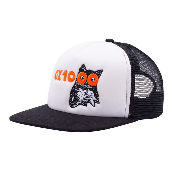 Owl Trucker Hat [Black / White]