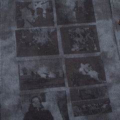 Short Sleeve Button Down  [Over Dyed w/ Bleach Spots]