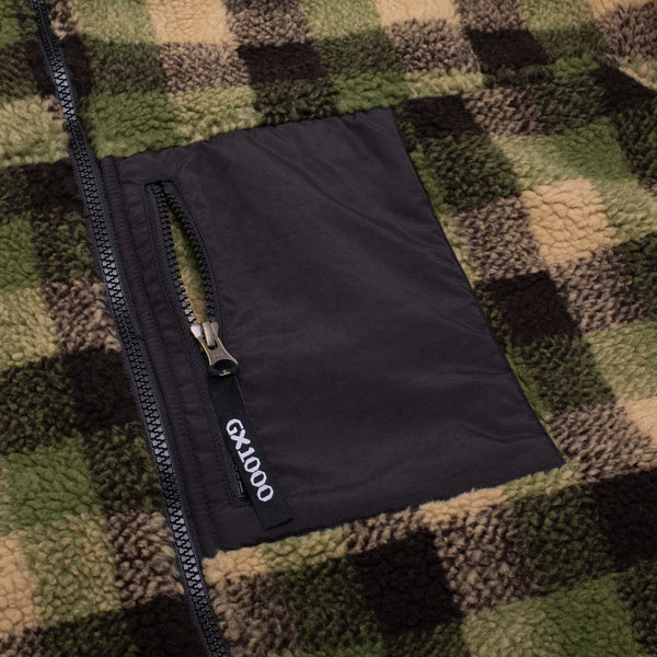 Sherpa Fleece [Green Plaid] – GX1000