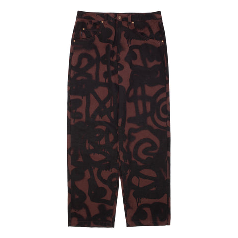 Baggy Pant Sprayed [Brown]