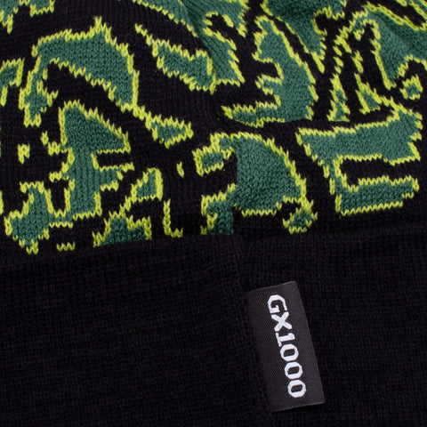 GX1000 Floral Beanie, green – Tiki Room Skateboards