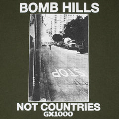Bomb Hills Not Countries Hoodie [Green w/ White Font]
