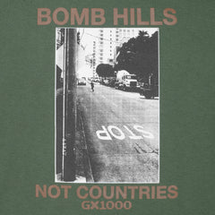 Bomb Hills Not Countries Tee [Desert Green w/ Brown Font]