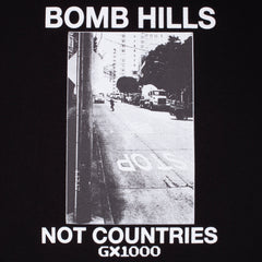 Bomb Hills Not Countries Hoodie [Black w/ White Font]