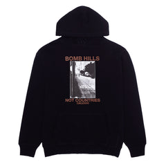 Bomb Hills Not Countries Hoodie [Black w/ Brown Font]