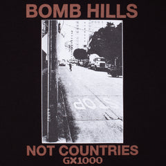 Bomb Hills Not Countries Hoodie [Black w/ Brown Font]