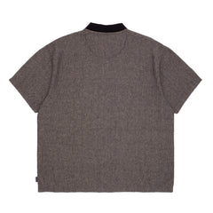 Polo Linen Shirt  [Black Ash]