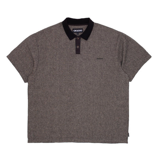 Polo Linen Shirt  [Black Ash]