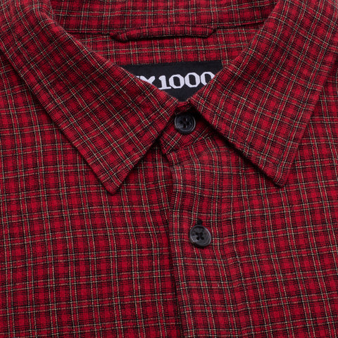 GX1000 / Long Sleeve Hounds Tooth BDシャツ Tops – GX1000