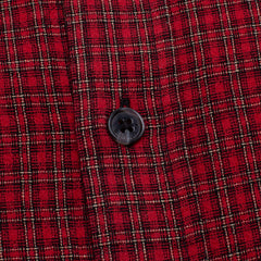 Short Sleeve Button Down [Red Plaid]