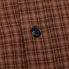 Short Sleeve Button Down  [Brown Plaid]