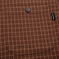 Short Sleeve Button Down  [Brown Plaid]