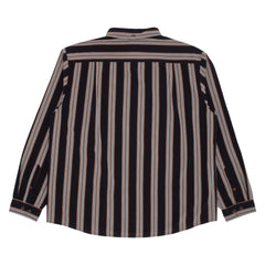 Long Sleeve Button Down [Black Stripe]