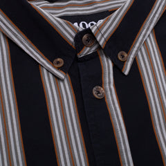 Long Sleeve Button Down [Black Stripe]