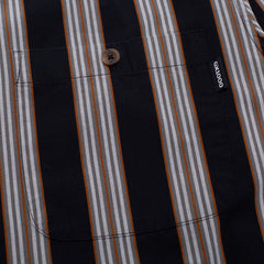 Long Sleeve Button Down [Black Stripe]