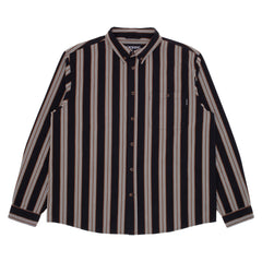 Long Sleeve Button Down [Black Stripe]