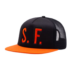 SF Trucker Hat [Orange / Black]
