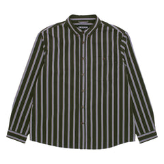 Long Sleeve Button Down  [Olive Striped]