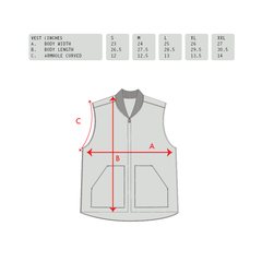 Reversible Vest [Navy / Rust]